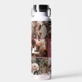 Moderne, einfache Personalisierte Monogramm-FotoCo Trinkflasche (Vorne)