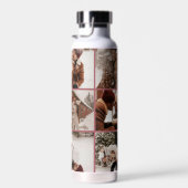 Moderne, einfache Personalisierte Monogramm-FotoCo Trinkflasche (Rechts)