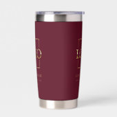 Moderne einfache personalisierte Unternehmenslogo- Thermobecher (Links)