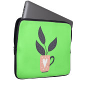 Moderne, einfache Pflanze Laptopschutzhülle (Vorne Rechts)