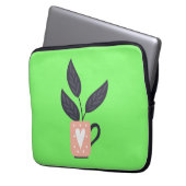 Moderne, einfache Pflanze Laptopschutzhülle (Vorderseite Links)