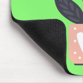 Moderne, einfache Pflanze Mousepad (Ecke)