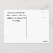 Moderne, einfache Picnic-Gabeln und Spoons Postkarte (Rückseite)