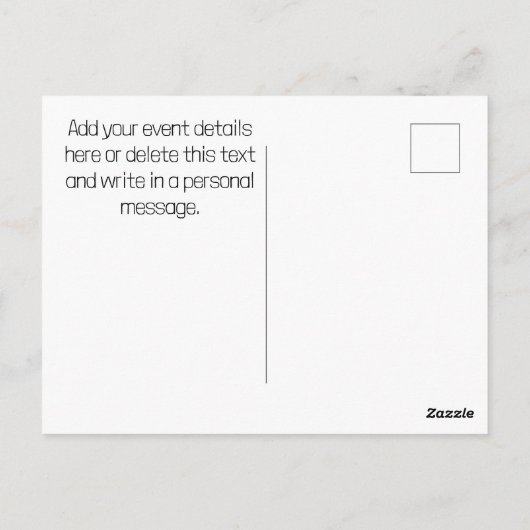 Moderne, einfache Picnic-Gabeln und Spoons Postkarte (Rückseite)