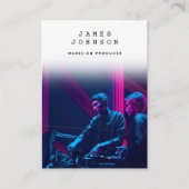 Moderne einfache Produzent Musician Fotografy Visitenkarte (Vorderseite)