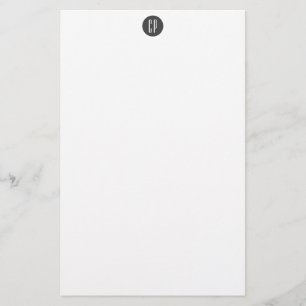 Moderne einfache professionelle Anfangsbuchstaben Briefpapier