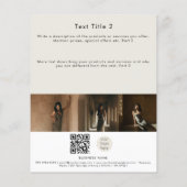 Moderne einfache professionelle Fotos QR-Code-Logo Flyer (Hinten)