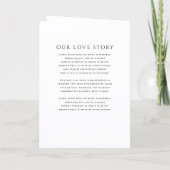 Moderne einfache QR-Code-Foto-Hochzeit Einladung (Rückseite)