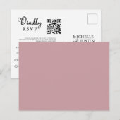 Moderne, einfache QR Code UAWG Pos für Minimalisti Postkarte (Vorne/Hinten)