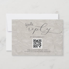 Moderne einfache QR RSVP Karte