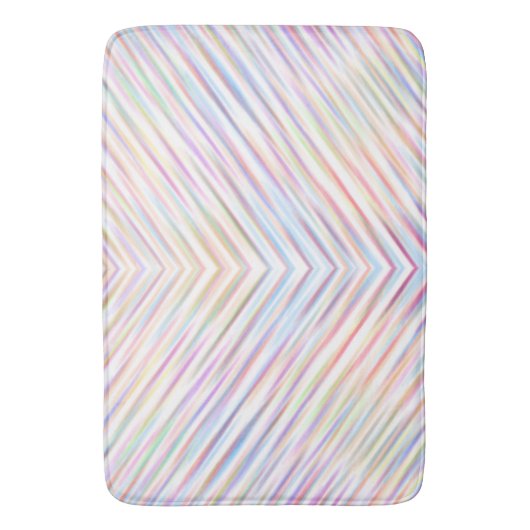 Moderne einfache Regenbogenstreifen Muster Badematte (Vorderseite Vertikal)