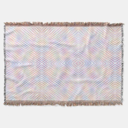 Moderne einfache Regenbogenstreifen Muster Decke (Vorderseite)
