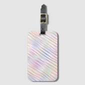 Moderne einfache Regenbogenstreifen Muster Gepäckanhänger (Vorderseite Vertikal)