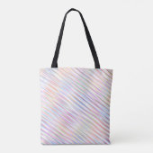 Moderne einfache Regenbogenstreifen Muster Tasche (Rückseite)