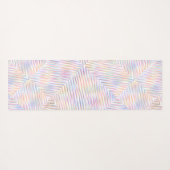 Moderne einfache Regenbogenstreifen Muster Yogamatte (Rückseite (Horizontal))