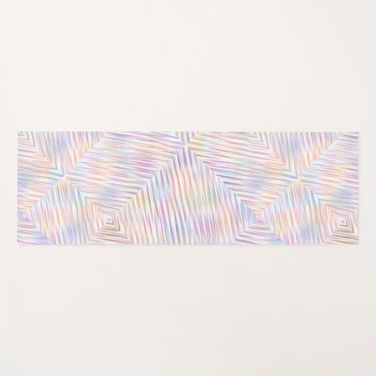 Moderne einfache Regenbogenstreifen Muster Yogamatte (Vorderseite (Horizontal))