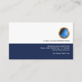 Moderne einfache Retro berufliche Visitenkarte (Rückseite)