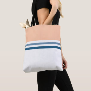 Moderne einfache retro Streifen gestreift Tasche