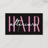 Moderne, einfache, rosa Haarverlängerungen nach de Visitenkarte (Vorderseite)