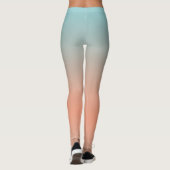 Moderne, einfache, rosa Leggings (Rückseite)