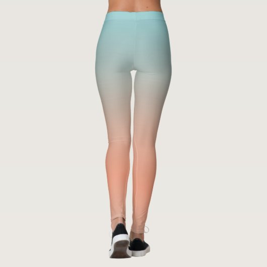 Moderne, einfache, rosa Leggings (Rückseite)