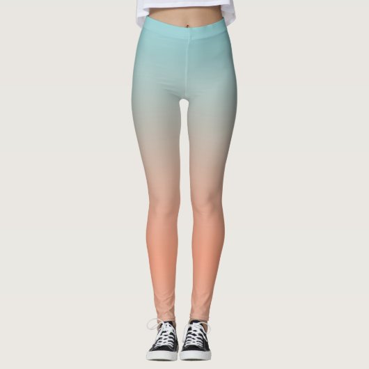 Moderne, einfache, rosa Leggings (Vorderseite)