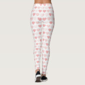 Moderne, einfache rosa Pfirsichhörnchen Leggings (Rückseite)