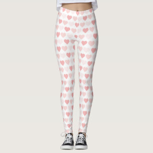 Moderne, einfache rosa Pfirsichhörnchen Leggings