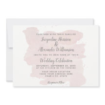 Moderne, einfache Rosa Pinselstriche Wasserfarben 