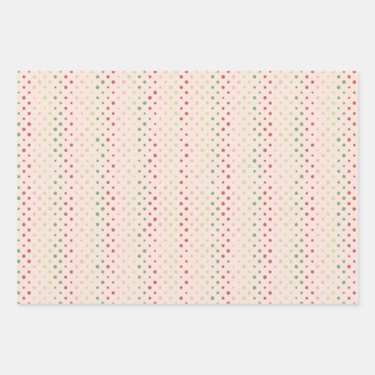 Moderne, einfache Rosa und grüne Farbe Geschenkpapier Set (Vorderseite 2)