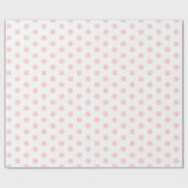 Moderne, einfache rosa Weihnachtssterne auf Weiß Geschenkpapier (Flach)