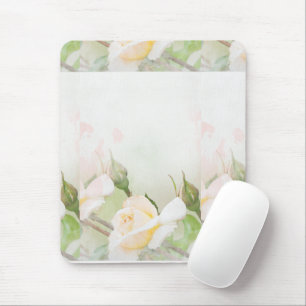Moderne einfache Rose Aquarell Mousepad