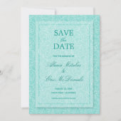 Moderne einfache Rose Blumenhochzeit Save The Date (Vorderseite)