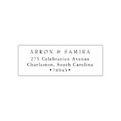 Moderne einfache Rücksende-Adresse Selbstfärbestem Permastempel (Design)