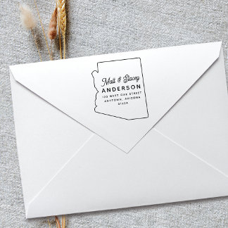 Moderne, einfache Rücksendeadresse ARIZONA Staat Gummistempel