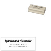 Moderne einfache Rücksendeadresse Gummi Briefmarke Gummistempel (Stempel)