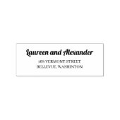 Moderne einfache Rücksendeadresse Gummi Briefmarke Gummistempel (Prägung)