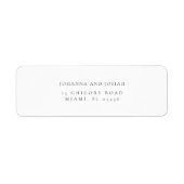 Moderne, einfache Rücksendeadresse Palm Tree (Vorne)