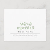 Moderne, einfache, rückwirkende Postkartenankündig Ankündigungspostkarte (Vorderseite)