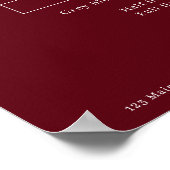 Moderne einfache Salon-Preisliste Poster (Ecke)