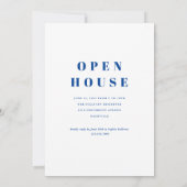 Moderne, einfache, saubere Foto Graduierungsparty Einladung (Rückseite)