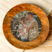 Moderne, einfache Save the Date-Overlay-Hochzeit Einladung
