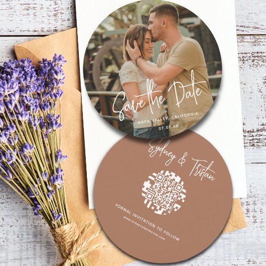 Moderne, einfache Save the Date-Overlay-Hochzeit Einladung