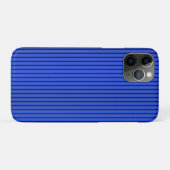Moderne einfache, schicke Blaugestreifte Gestaltun Case-Mate iPhone Hülle (Rückseite (Horizontal))
