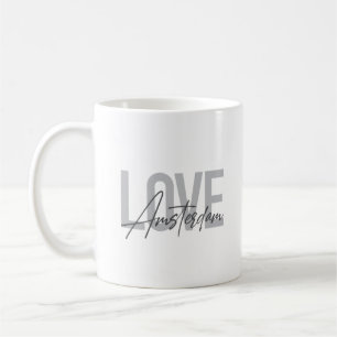 Moderne, einfache, schicke, coole Design-Liebe Ams Kaffeetasse