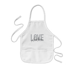 Moderne, einfache, schicke, coole Design-Liebe Ams Kinderschürze