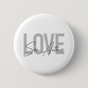 Moderne, einfache, schicke, coole Design Liebe San Button