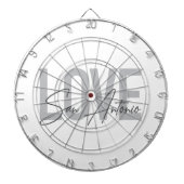 Moderne, einfache, schicke, coole Design Liebe San Dartscheibe (vorne)