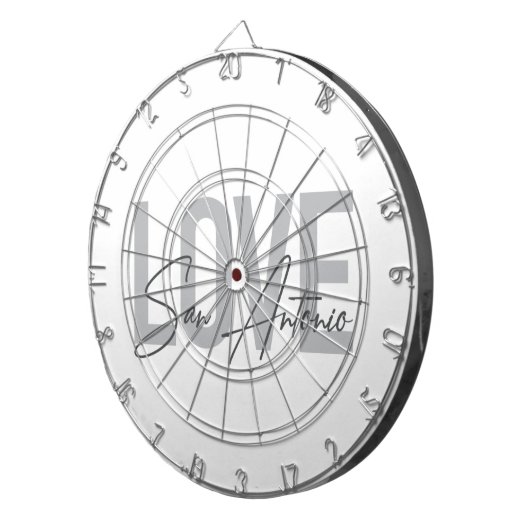 Moderne, einfache, schicke, coole Design Liebe San Dartscheibe (Vorderseite rechts)