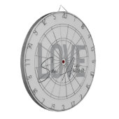 Moderne, einfache, schicke, coole Design Liebe San Dartscheibe (Vorderseite Links)